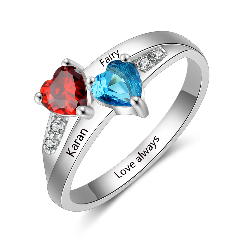 Ashleymade Personalized Promise Rings for Her Mother Rings with India | Ubuy